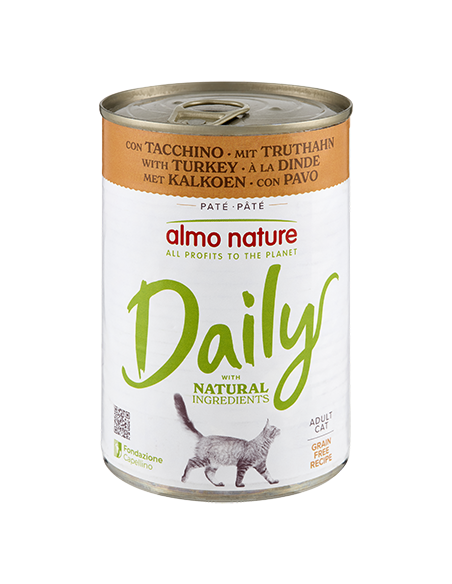 Almo Daily Menu' Con Tacchino gr 400. Cibo Umido per gatti
