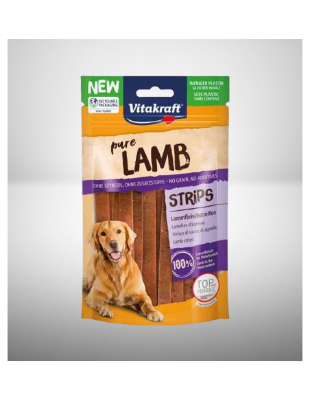 Vitakraft Snack Cane LAMB strisce con Carne di Agnello gr.80. Snack Per Cani
