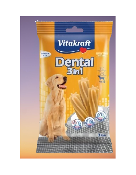 Vitakraft Snack Cane Dental 3in1 Mis.M 7 pz. Snack Per Cani