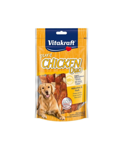 Vitakraft Snack Cane chicken duo Pollo e Pesce gr.80. Snack per cani .