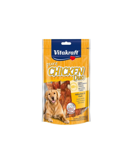 Vitakraft Snack Cane chicken duo Pollo e Pesce gr.80. Snack per cani .