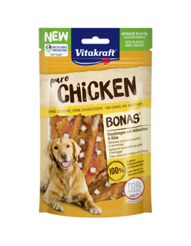 Vitakraft Snack Cane chicken Bonas -Bastoncini pollo e formaggio gr.80. Snack Per Cani.