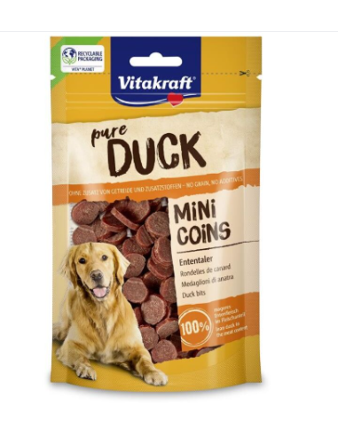 Vitakraft Snack Cane Jumpers mini Duck coins gr.80. Snack per cani