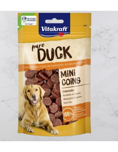 Vitakraft Snack Cane Jumpers mini Duck coins gr.80. Snack per cani