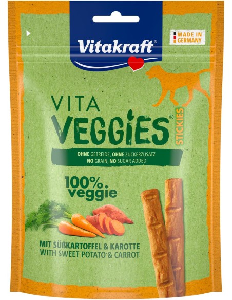 Vitakraft Snack Cane Veggie Bastoncini Carote e pollo gr.80. Snack per cani