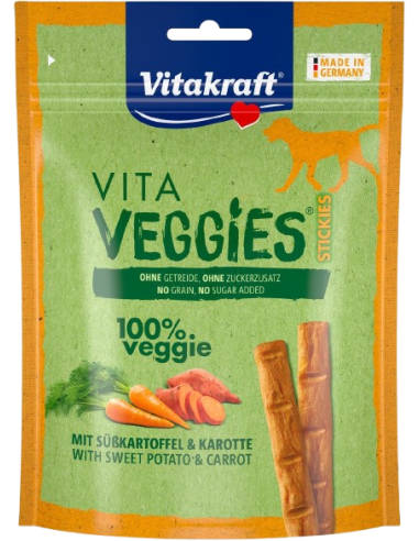 Vitakraft Snack Cane Vita Veggies Sticks Patate dolci gr.80. Snack per Cani