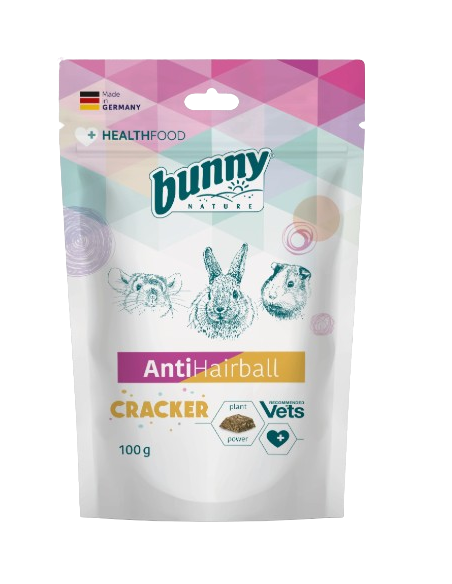 Bunny Antihairball Cracker gr 100. Snack per roditori .