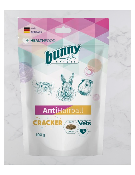 Bunny Antihairball Cracker gr 100. Snack per roditori .