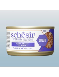 Schesir Veterinary Solutions Diabetic Tonnetto con Tilapia gr.80. Diete . Umido Per Gatti 2