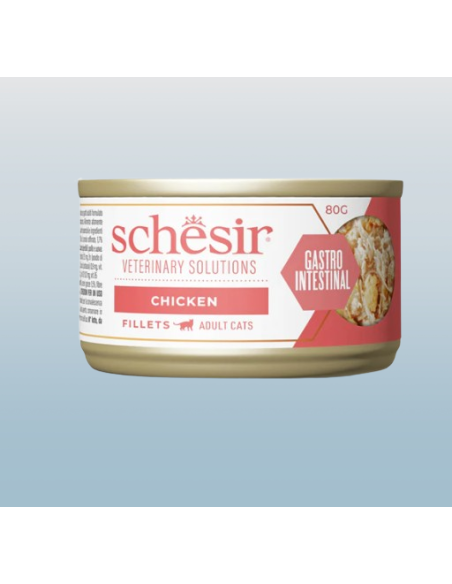 Schesir Veterinary Solutions Gastrointestinal Filetti di Pollo gr.80. Diete Cibo Umido Per Gatti