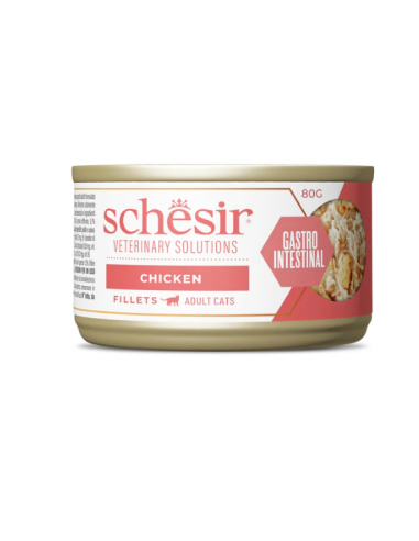 Schesir Veterinary Solutions Gastrointestinal Filetti di Pollo gr.80. Diete Cibo Umido Per Gatti