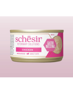 Schesir Veterinary Solutions Gastrointestinal Mousse di Pollo gr.80. Diete . Cibo Umido Per Gatti . 2