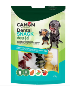 Dental Snack VegetaL  Cross Bones Patate Pomodoro Menta BBQ GR 85. Snack per Cani 2