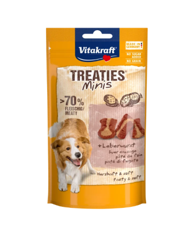 Vitakraft Snack Cane Treaties Minis con Fegato gr.48.Snack Per Cani