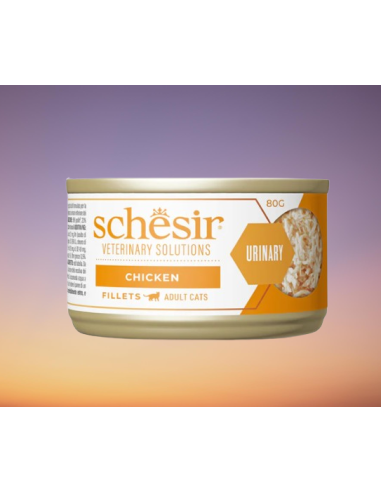 Schesir Veterinary Solutions Urinary Filetti di Pollo gr.80. Diete . Cibo Umido per gatti