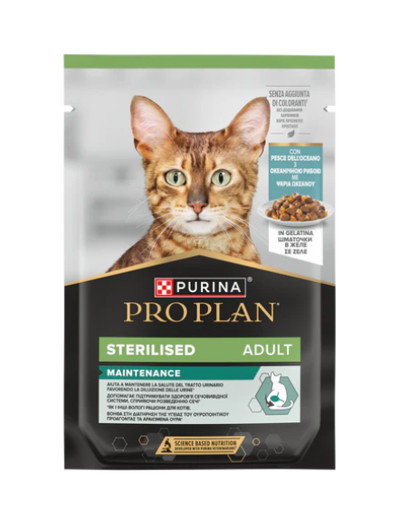 Pro Plan Gatto Busta Nutri Savour Pesce oceanico Gr 85. Cibo Umido per gatti