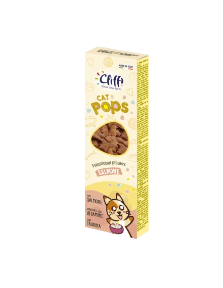 Cliffi Cat Pops Chrunchy Treats Salmone gr 50. Snack per gatti