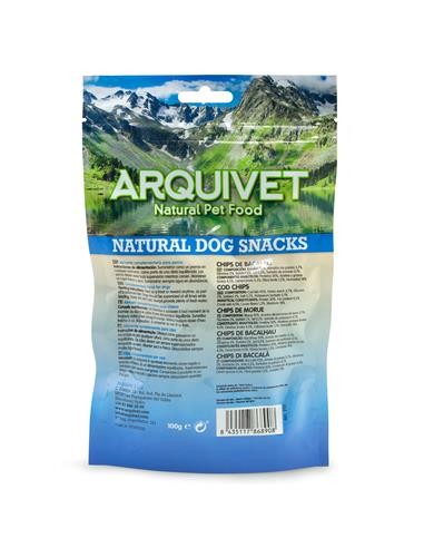 ARQUIVET CHIPS DI BACCALA' 100 GR. Snack per cani