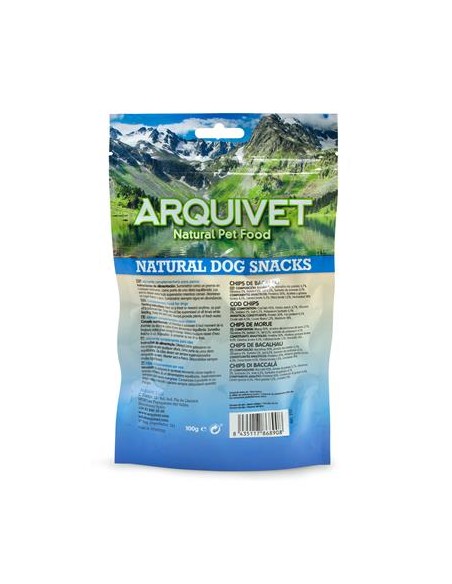 ARQUIVET CHIPS DI BACCALA' 100 GR. Snack per cani