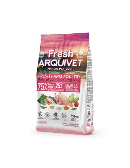 Arquivet Dog Fresh Farm Poultry kg 2,5. Cibo Secco Per Cani .