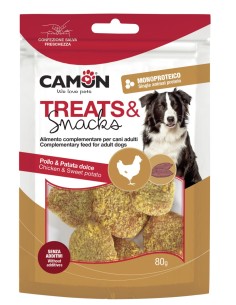 Treats and Snack Medaglioni Impanati Pollo e Patata gr 80. Snack per cani 2