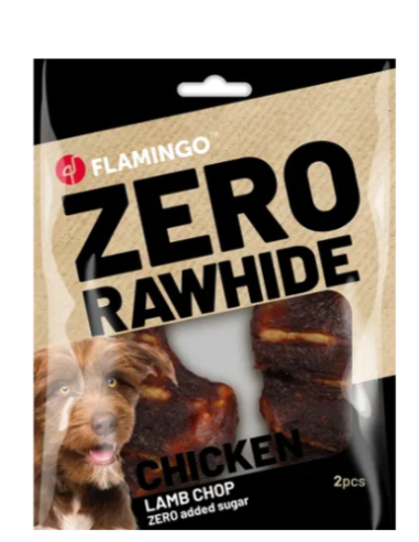 Zero Rawhide Cotoletta di Agnello gr 80. Snack per cani