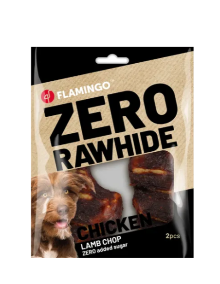 Zero Rawhide Cotoletta di Agnello gr 80. Snack per cani