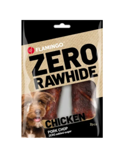Zero Rawhide Cotoletta di Maiale con Pollo gr 80. Snack per cani