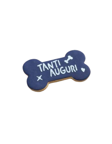 Biscotto Forma Osso Auguri Large . Snack per cani