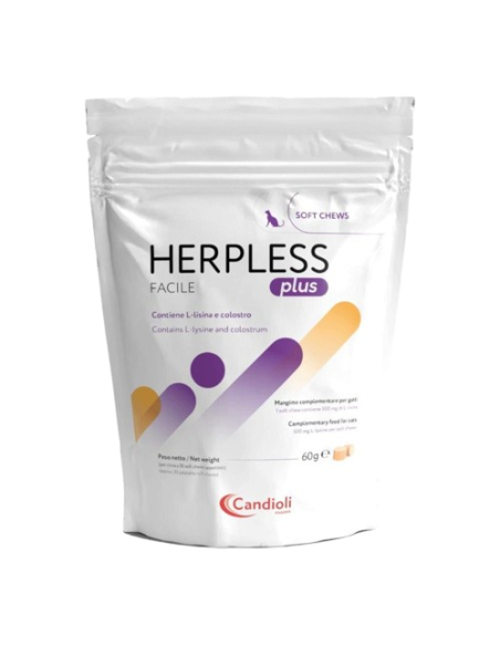 Herpless Facile Plus Polvere 30 bocc. 60 grammi. Integratori per gatti