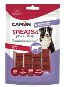 Barretta porzionabile manzo 100 g. Snack  per cani .