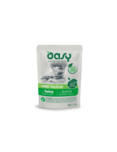Oasy Wet Cat Bocconcini Sterilizzato Tacchino gr 85. Cibo Umido per Gatti 2