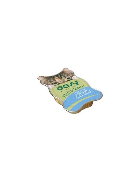 Oasi Delicatesse Pate' Con Merluzzo Gr.85. Cibo Umido per gatti .