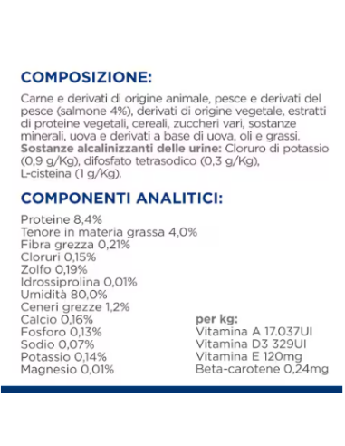 Hill's Cd busta al Salmone gr 85. Diete per gatti. Cibo umido