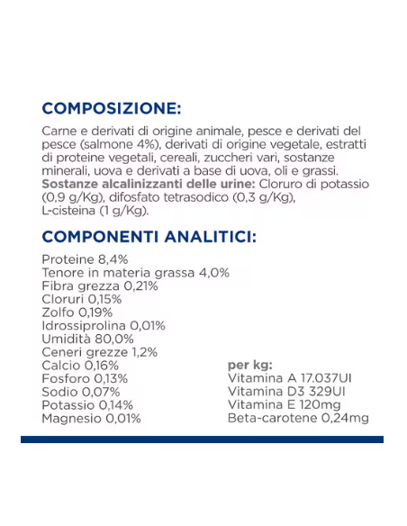 Hill's Cd busta al Salmone gr 85. Diete per gatti. Cibo umido
