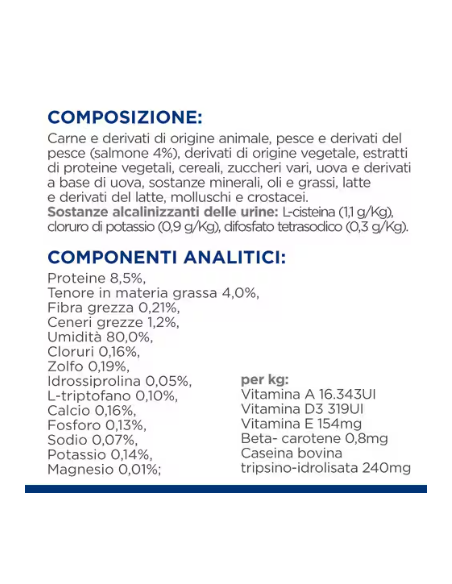 Hill's Feline C/d Urinary Stress Salmone Busta gr 85. Diete - Cibo Umido per gatti
