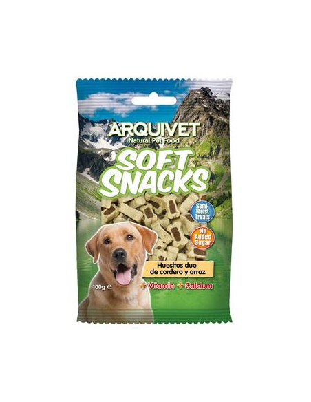 Arquivet Soft Snack Ossa Duo Agnello e Riso gr100. Snack per cani