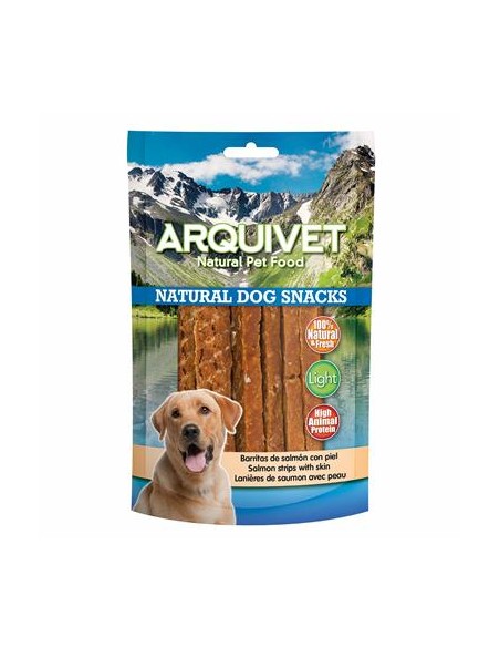 Arquivet Strisce di salmone gr 100. Snack per cani