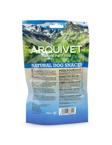 Arquivet Strisce di salmone gr 100. Snack per cani
