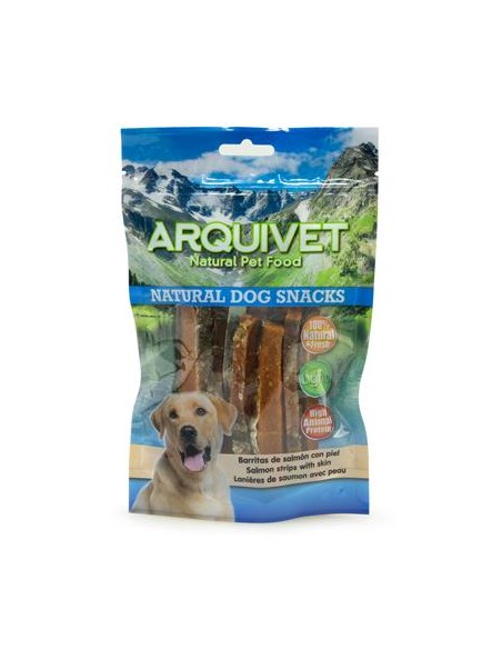 Arquivet Strisce di salmone gr 100. Snack per cani