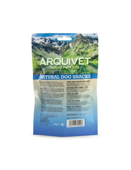 Arquivet Twist Di coniglio gr 100. Snack per cani .