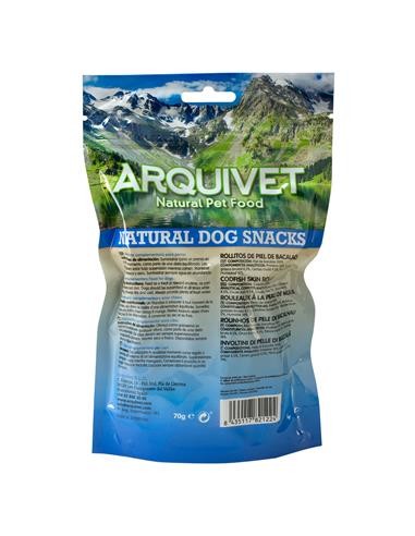 Arquivet Involtini Di Pelle di Baccala' gr 70. Snack per cani.