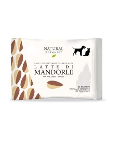 Salviette Detergenti  e profumate Latte di Mandorle Derbe. Igienici per cani e gatti 2