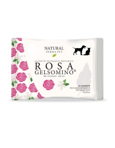Salviette Detergenti e profumate Rosa e Gelsomino . Igienici cani e gatti 2