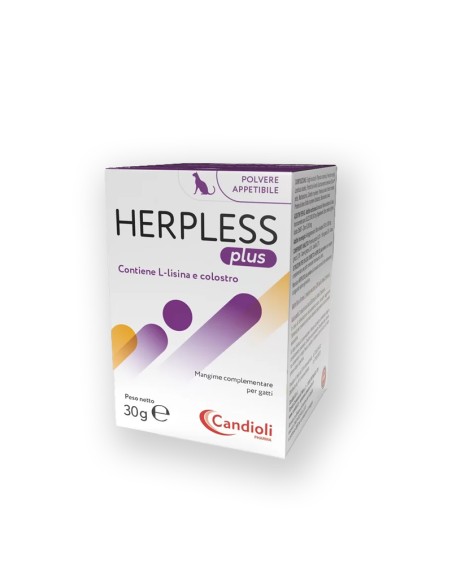 Herpless Plus Polvere gr 30. Integratori per gatti