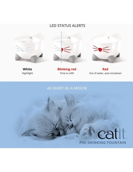 Fontana Catit pixi bianca 2,5 litri. Ciotole e Dispenser per gatti