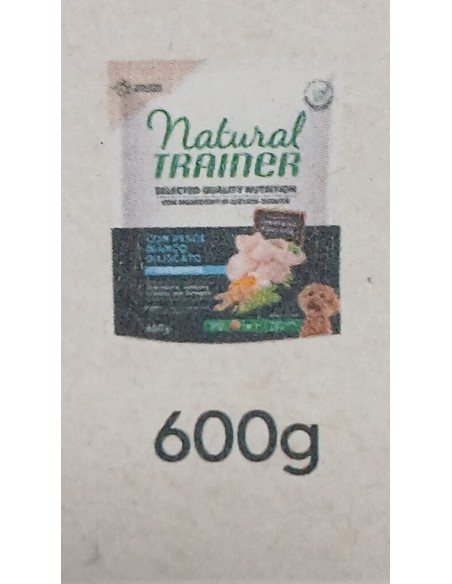 Natural Trainer  Selected Quality Nutrition Small & Toy Pesce Bian gr.600. Cibo Secco Per Cani