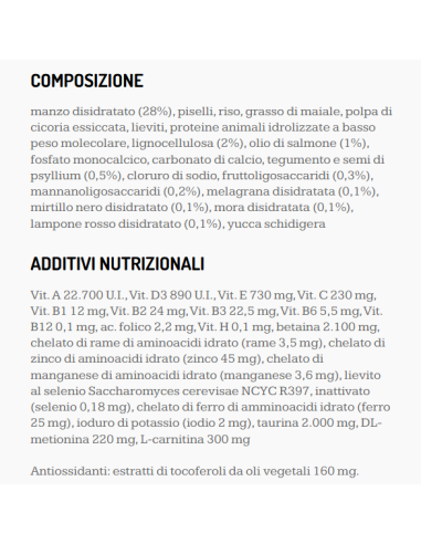 Exclusion Monoproteico Sterilized Manzo gr 300. Cibo Secco per gatti