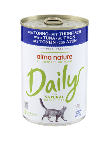 Almo Daily Menù con Tonno gr 400. Cibo Umido per gatti .
