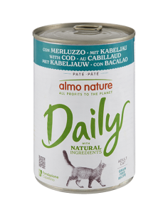 Almo Daily Menù con Merluzzo gr 400. Cibo Umido per gatti.